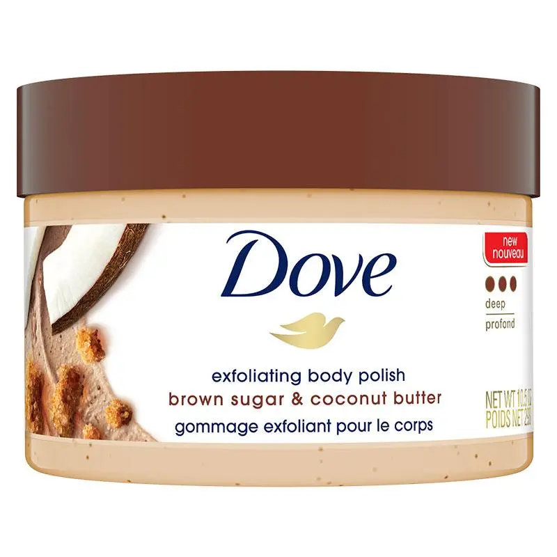 dove exfoliating body polish brown sugar & coconut butter 298g dove exfoliating body polish brown sugar & coconut butter 298g