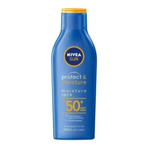 nivea sun protect & moisture spf50+ sunscreen lotion 200ml