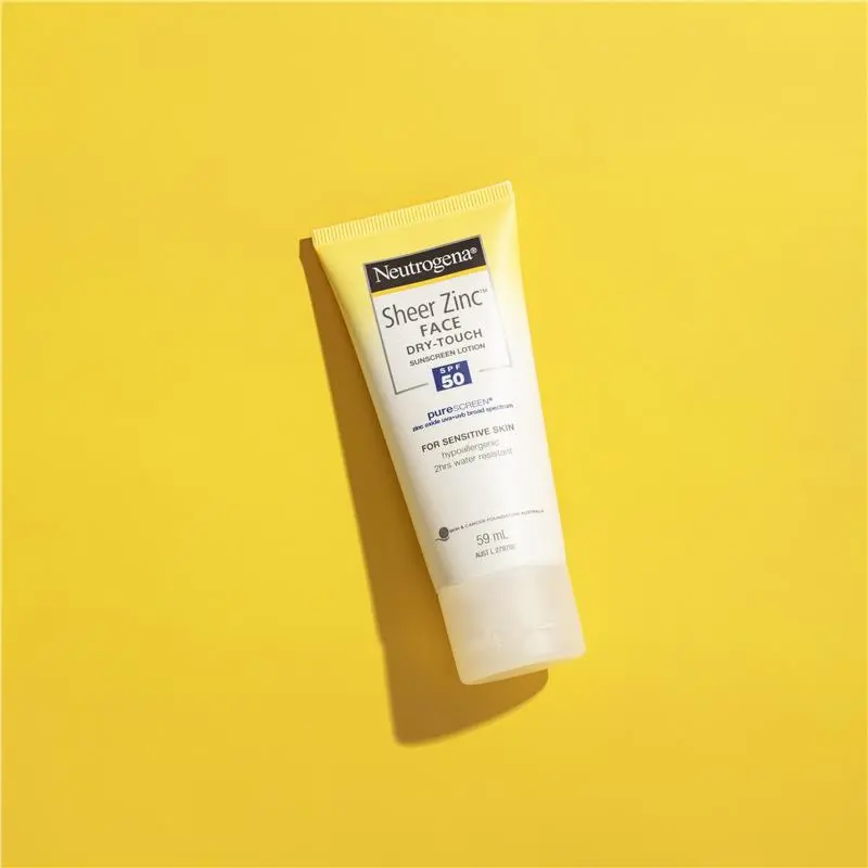 neutrogena sheer zinc face dry touch sunscreen lotion spf50 59ml neutrogena sheer zinc face dry touch sunscreen lotion spf50 59ml