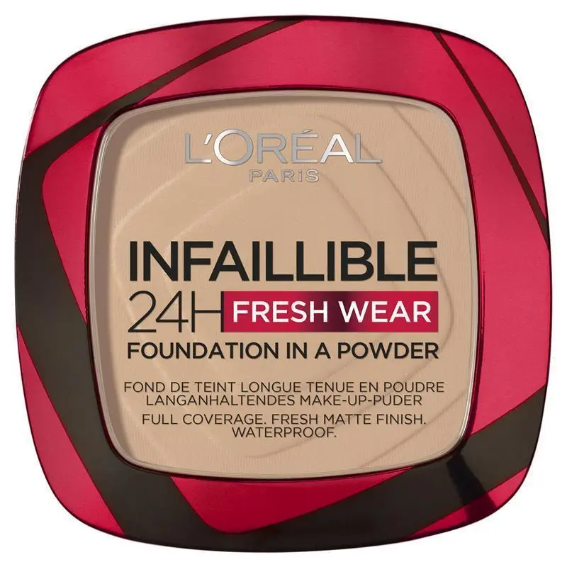 l’oreal paris infallible 24h freshwear foundation in a powder 130 true beige l'oreal paris infallible 24h freshwear foundation in a powder 130 true beige