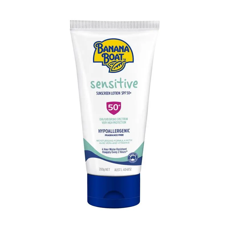 banana boat spf 50+ sensitive 200g banana boat spf 50+ sensitive 200g