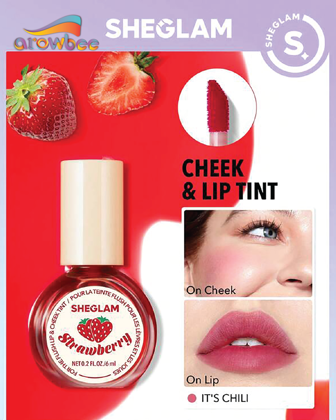 sheglam for the flush lip & cheek tint sheglam for the flush lip & cheek tint